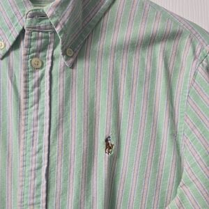 Polo by Ralph Lauren Men's Mint Striped Shirt